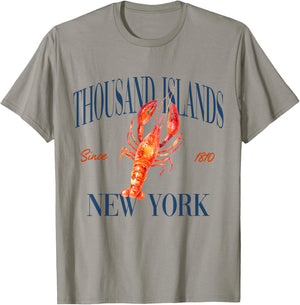 Thousand Islands New York Est. 1810 - Old Money, Classic T-Shirt - T-Shirt | Sand