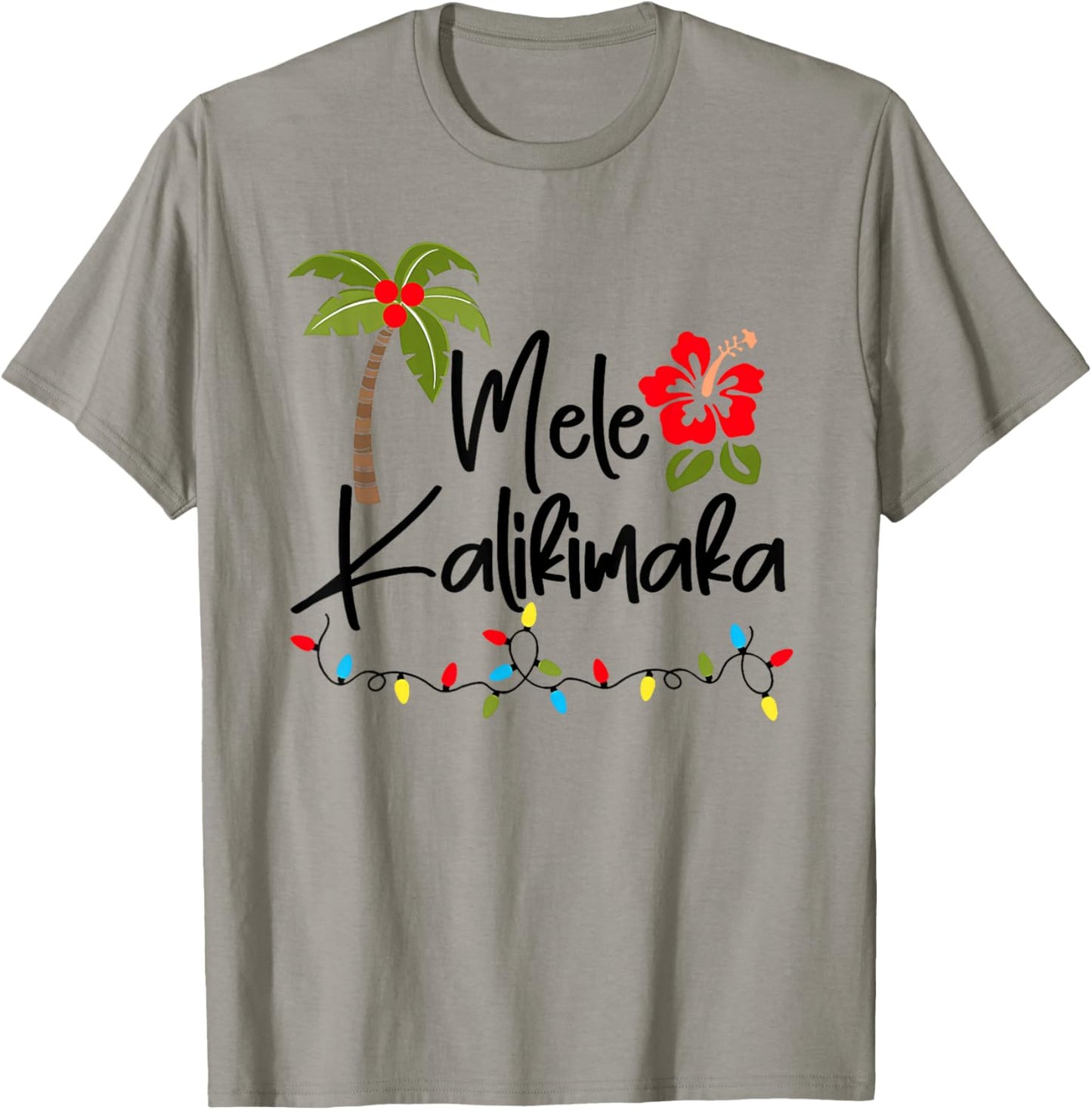 Mele Kalikimaka Tropical Christmas Hawaiian Xmas T-Shirt - T-Shirt | Sand