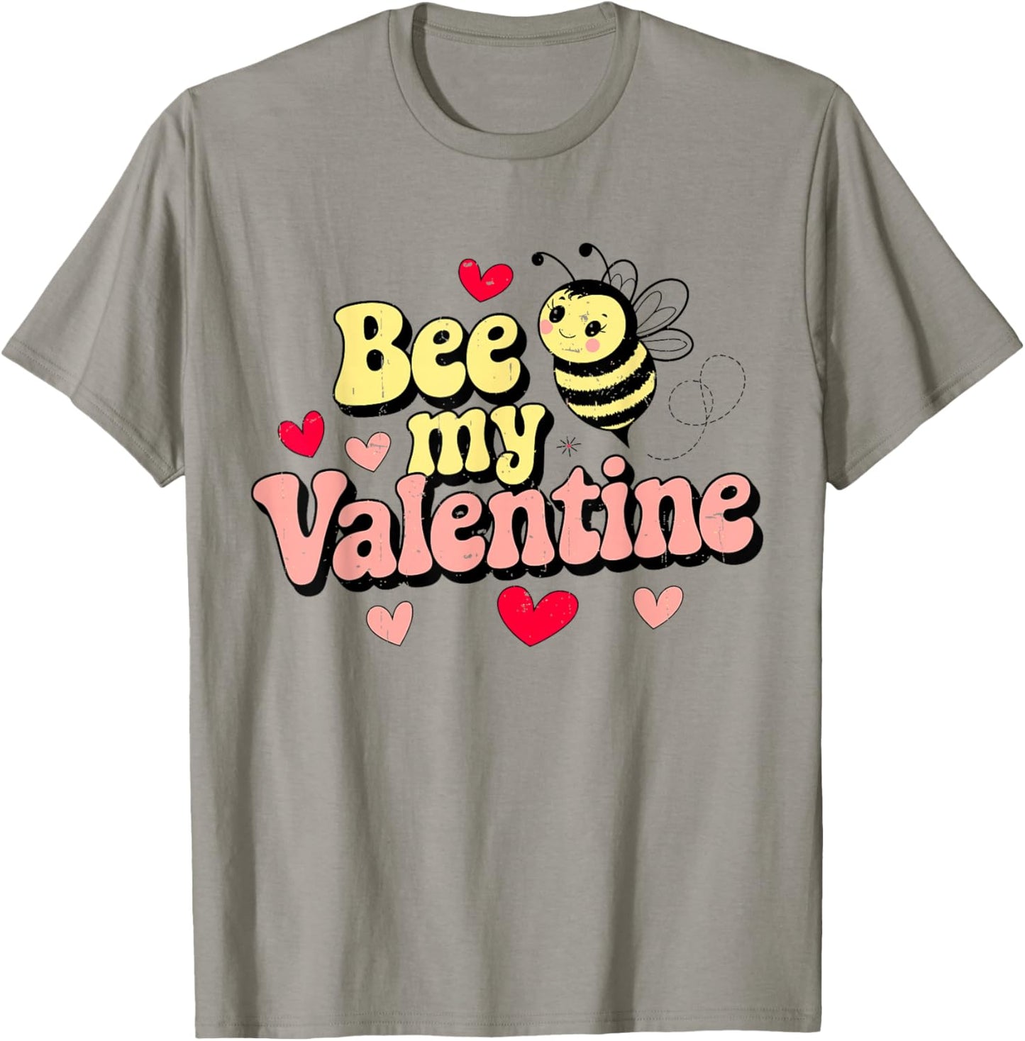 Bee My Valentine Funny Honey Bees Valentines Day Bee Lovers T-Shirt - T-Shirt | Sand