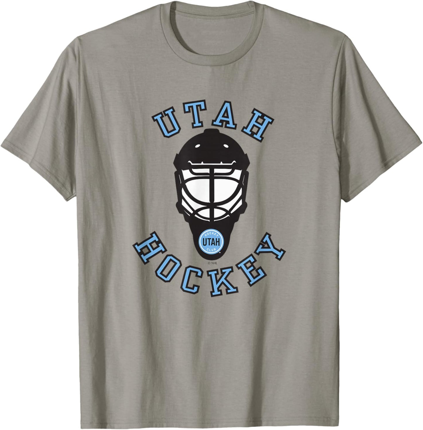 Utah Hockey Club Hockey Mask Gray Officially Licensed T-Shirt - T-Shirt | Sand