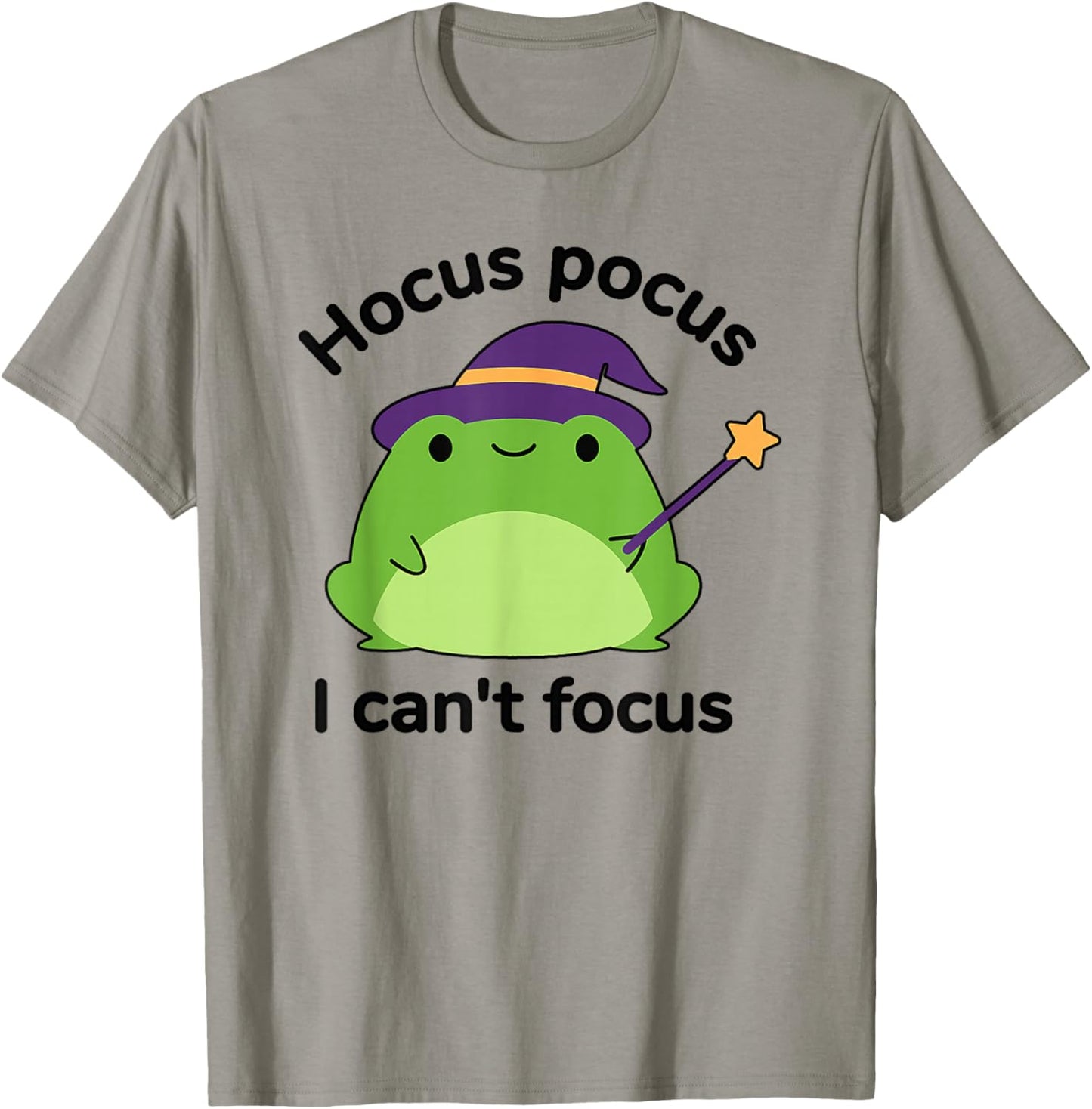 Humour ADHD Hyperactivity Disorder Hocus Pocus I Cant Focus T-Shirt - T-Shirt | Sand