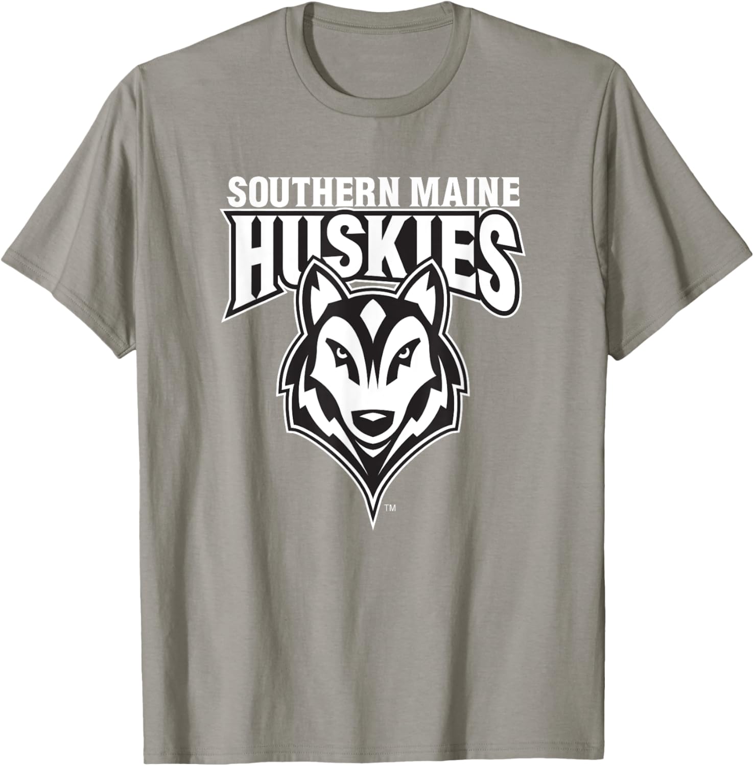 University of Southern Maine USM Huskies Head Logo T-Shirt - T-Shirt | Sand