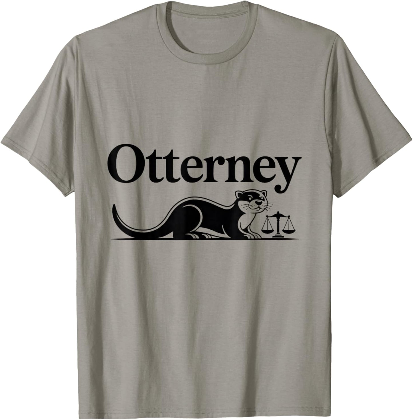 Otter Attorney Lawyer Animal Pun T-Shirt - T-Shirt | Sand