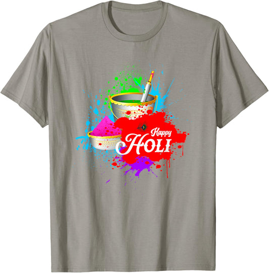 Happy Holi Festival Outfit India Hindu Men Kids T-Shirt - T-Shirt | Sand