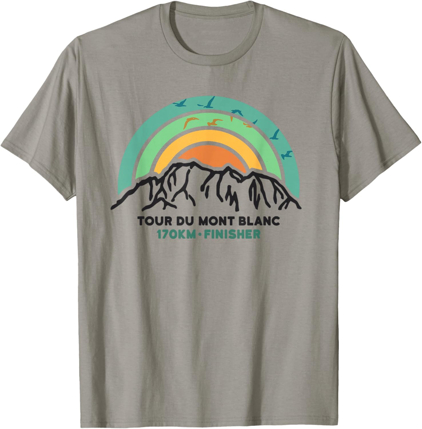 Tour du Mont Blanc Finisher France Montblanc Hiking Gifts T-Shirt - T-Shirt | Sand
