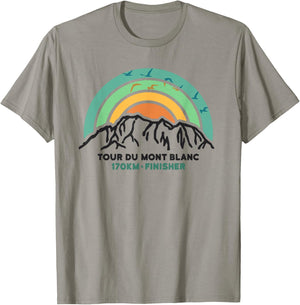 Tour du Mont Blanc Finisher France Montblanc Hiking Gifts T-Shirt - T-Shirt | Sand