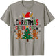 Christmas Sister Crew Holiday Gingerbread Tree Fun T-Shirt - T-Shirt | Sand