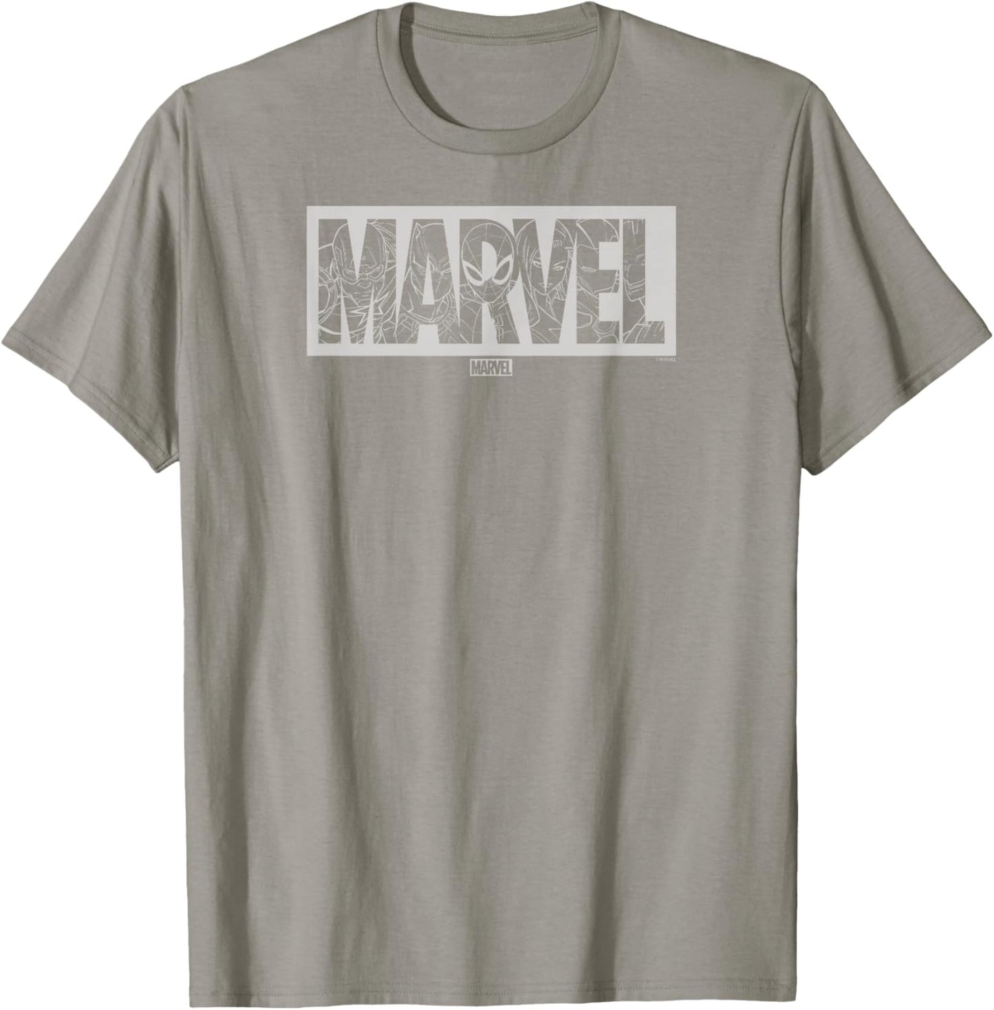 Marvel - Light Monochrome Logo T-Shirt - T-Shirt | Sand