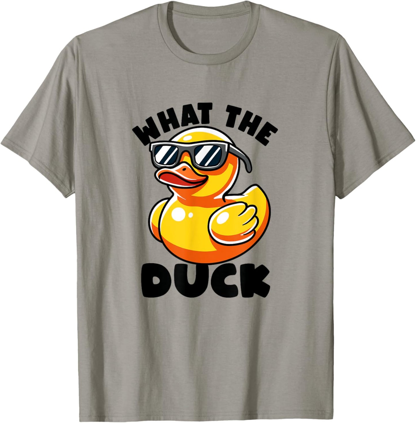 What The Duck Owner I Love Ducks Lover Funny Rubber Duck T-Shirt - T-Shirt | Sand