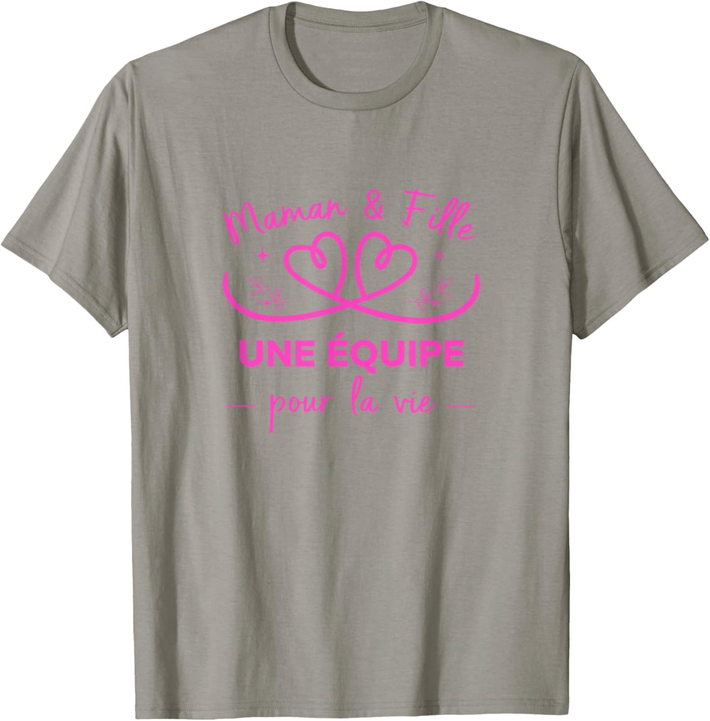 Maman et Fille Une Équipe pour La Vie Idée Mama Maman Fille T-Shirt - T-Shirt | Sand