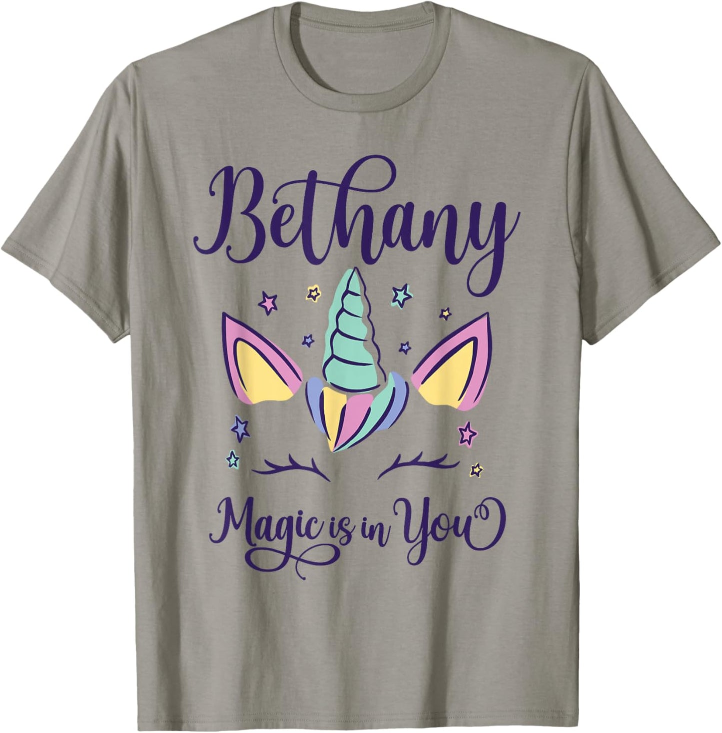 First Name Bethany Personalized I Love Bethany T-Shirt - T-Shirt | Sand