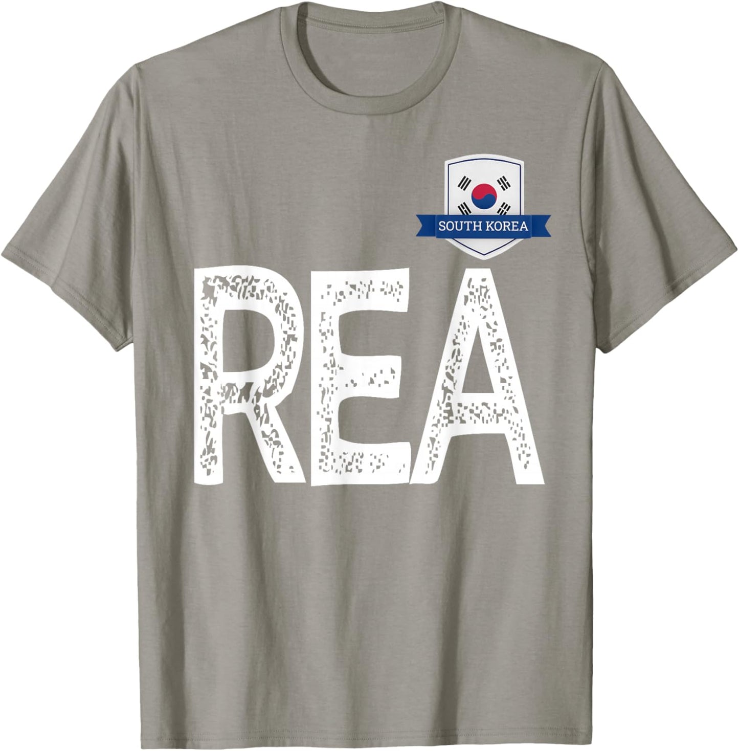 South Korea Human-Flag Letter REA South Korea T-Shirt - T-Shirt | Sand