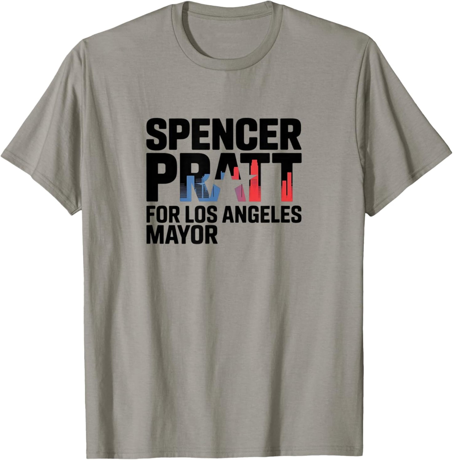 Spencer Pratt for Mayor of Los Angeles Design T-Shirt - T-Shirt | Sand