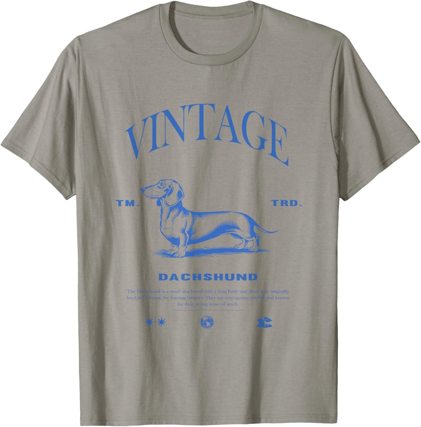 Dachshund Dog Vintage T-Shirt - T-Shirt | Sand