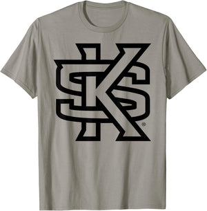 Kennesaw State Owls Two Tone White Officially Licensed T-Shirt - T-Shirt | Sand