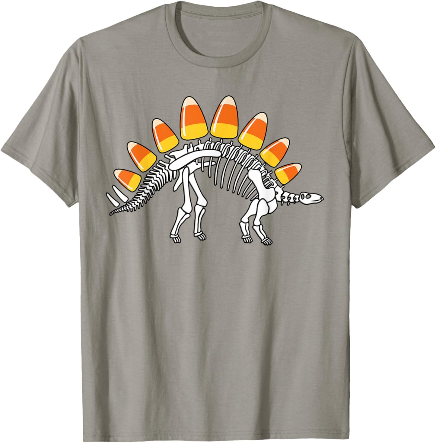 Funny Candysaurus Candy Corn Dinosaur Boys Halloween Kids T-Shirt - T-Shirt | Sand