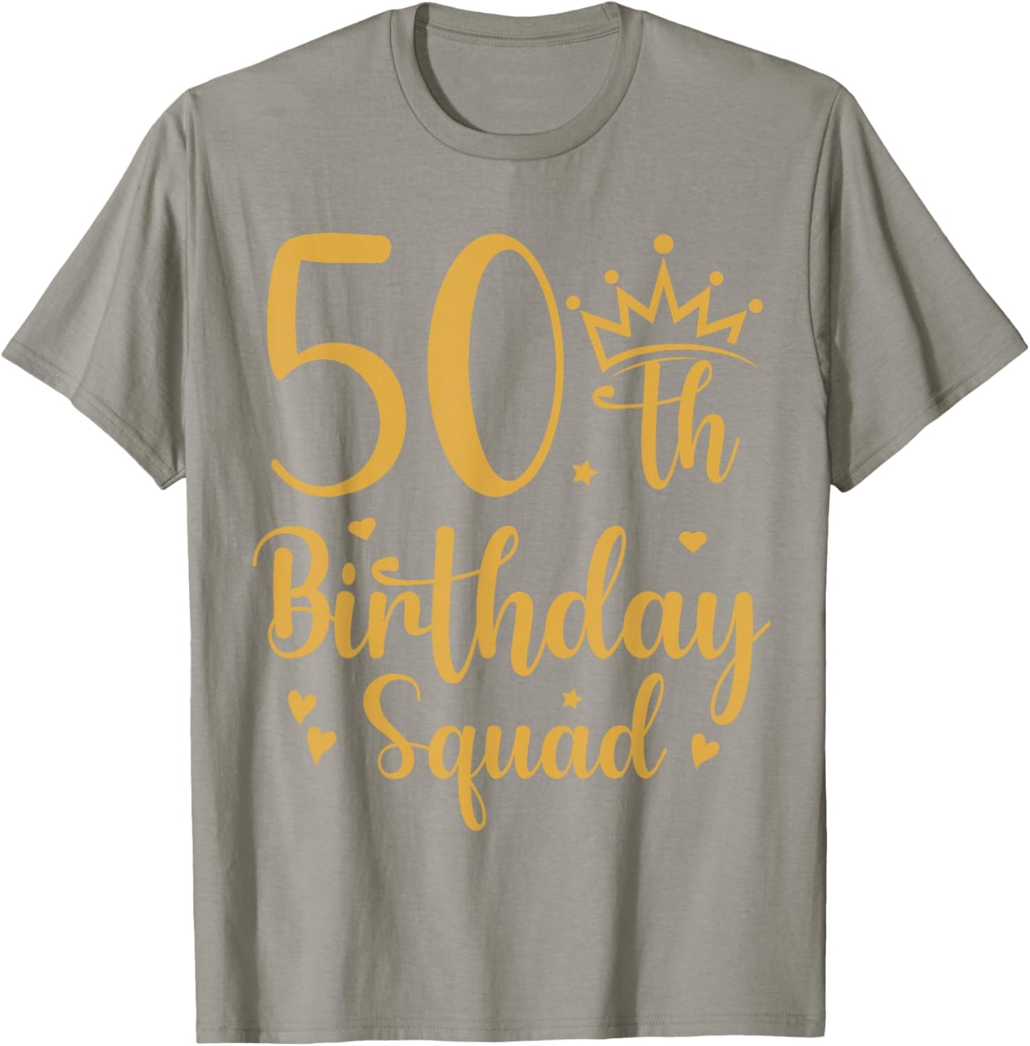 50th Birthday Squad 50 Years Old Birthday Party Group Women T-Shirt - T-Shirt | Sand