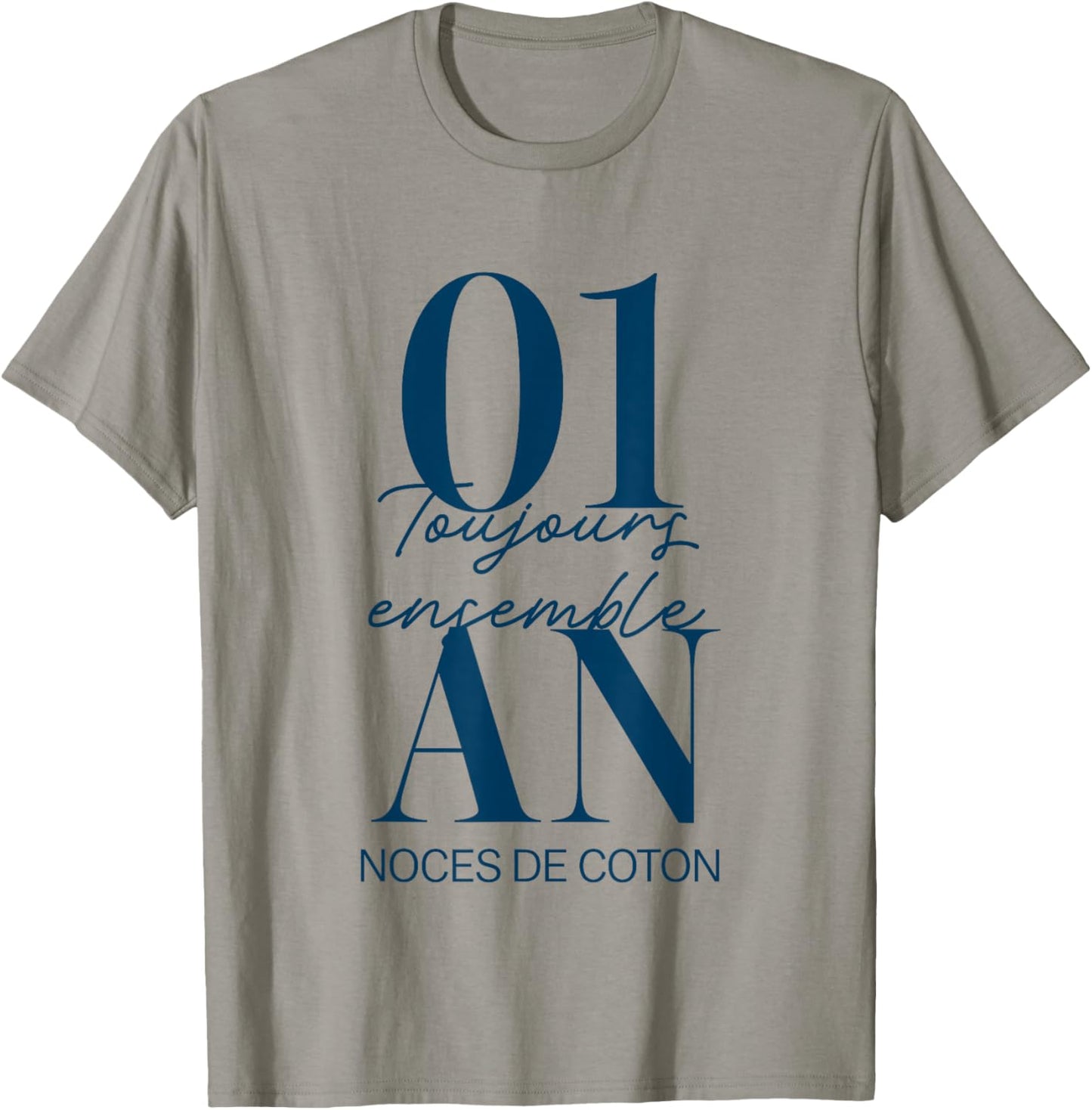 Idée Cadeau Couple 1 an de Mariage - Noces de Coton T-Shirt - T-Shirt | Sand