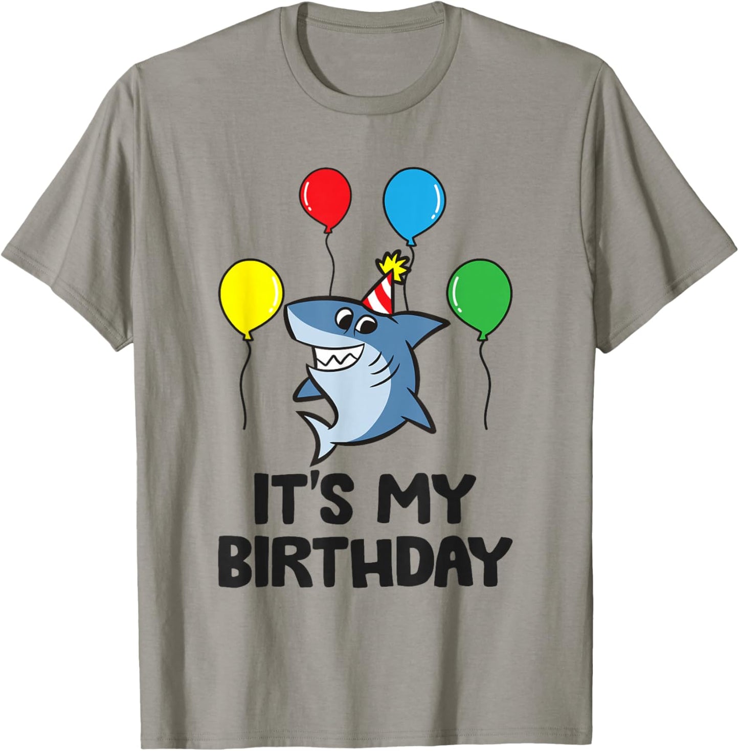 It's My Birthday Cute Shark Birthday T-Shirt - T-Shirt | Sand