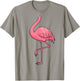Flamingo Shirt Adult Men Women Kids Pink Flamingo Costume T-Shirt - T-Shirt | Sand
