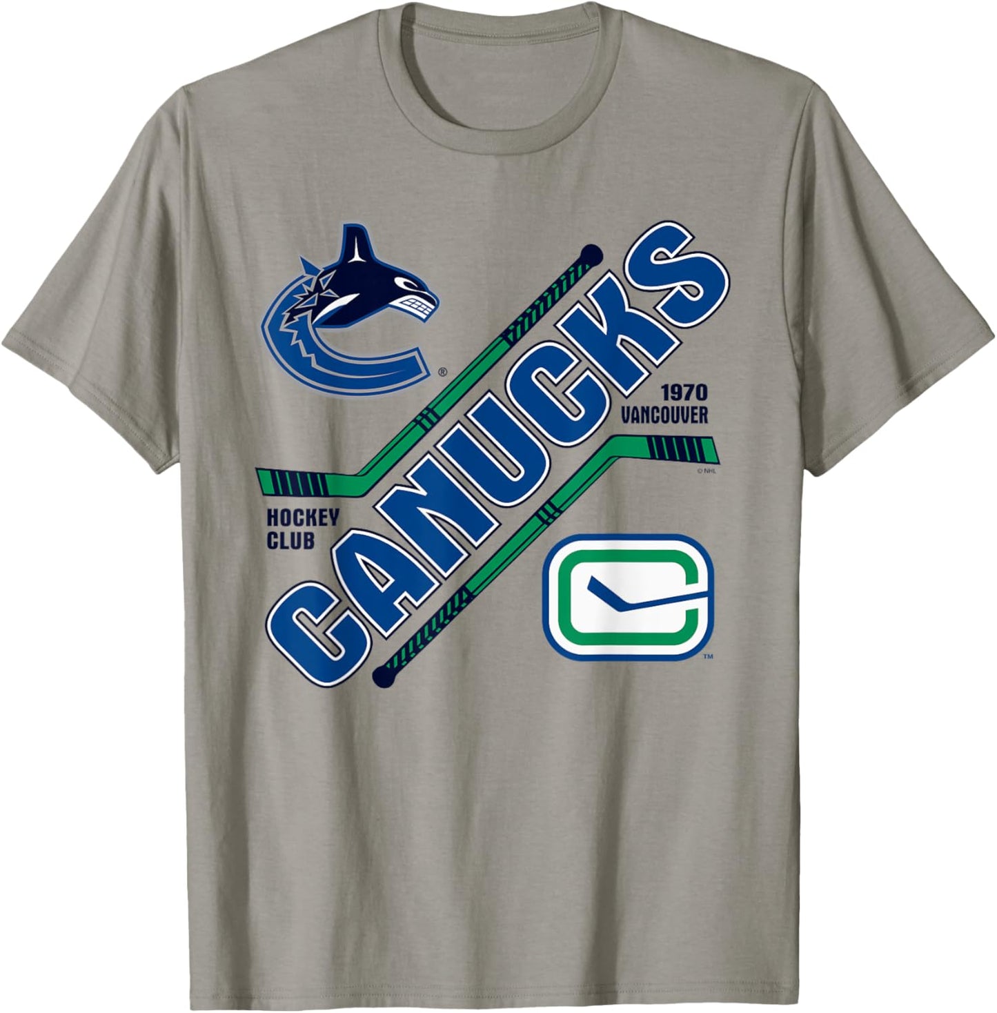 Vancouver Canucks Force Gray Officially Licensed T-Shirt - T-Shirt | Sand