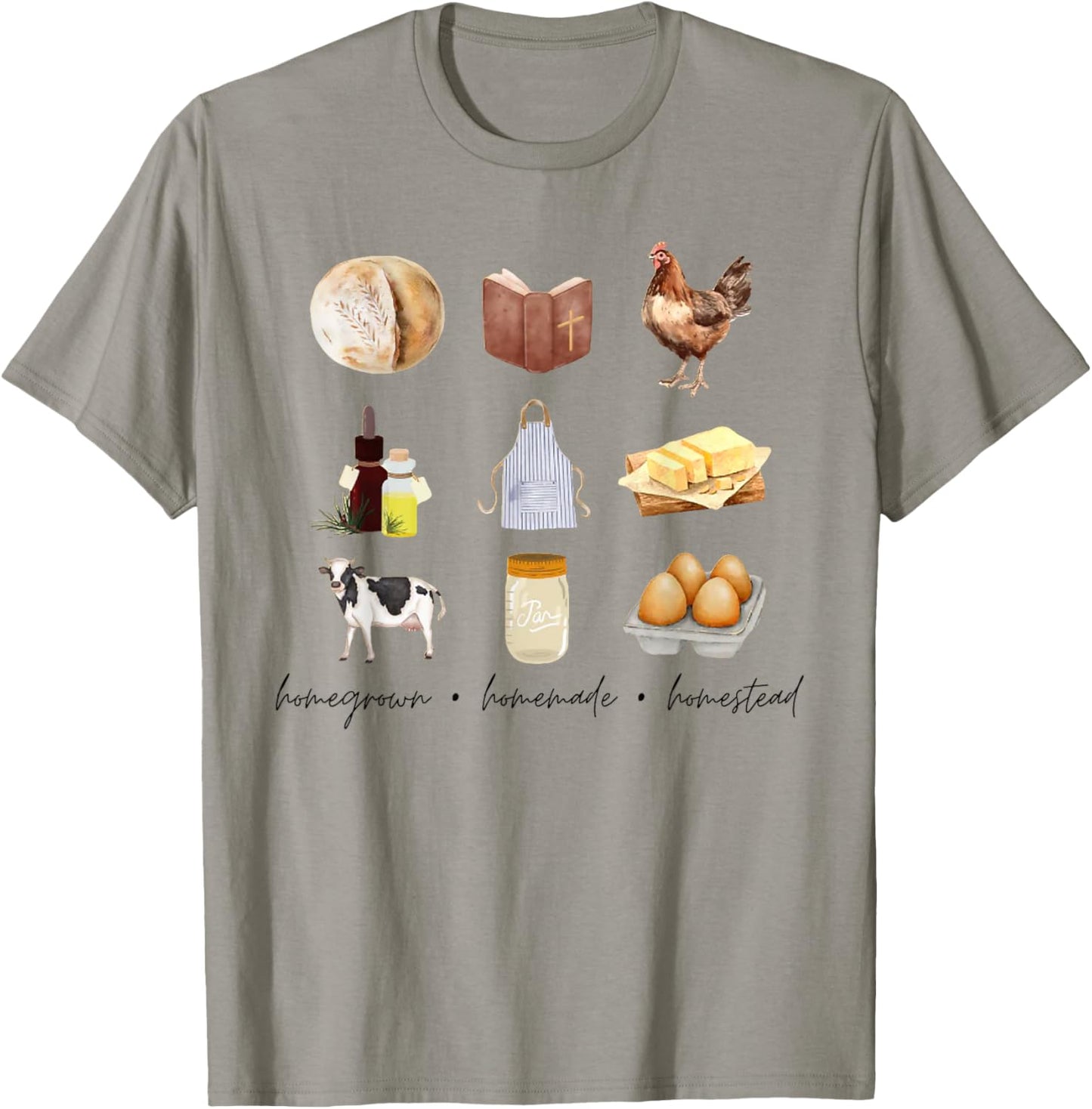 Homegrown Homemade Homestead , Small T-Shirt - T-Shirt | Sand