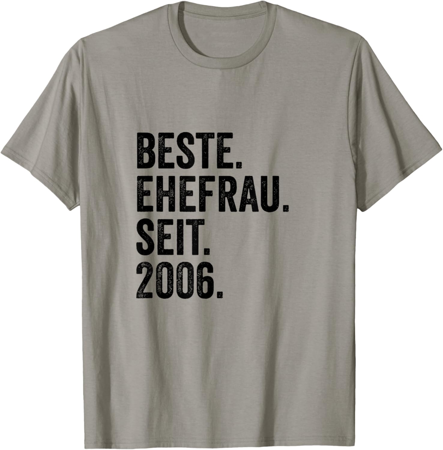 Beste Ehefrau Seit 2006 | 20 Hochzeitstag 20 Jahre T-Shirt - T-Shirt | Sand