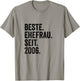 Beste Ehefrau Seit 2006 | 20 Hochzeitstag 20 Jahre T-Shirt - T-Shirt | Sand
