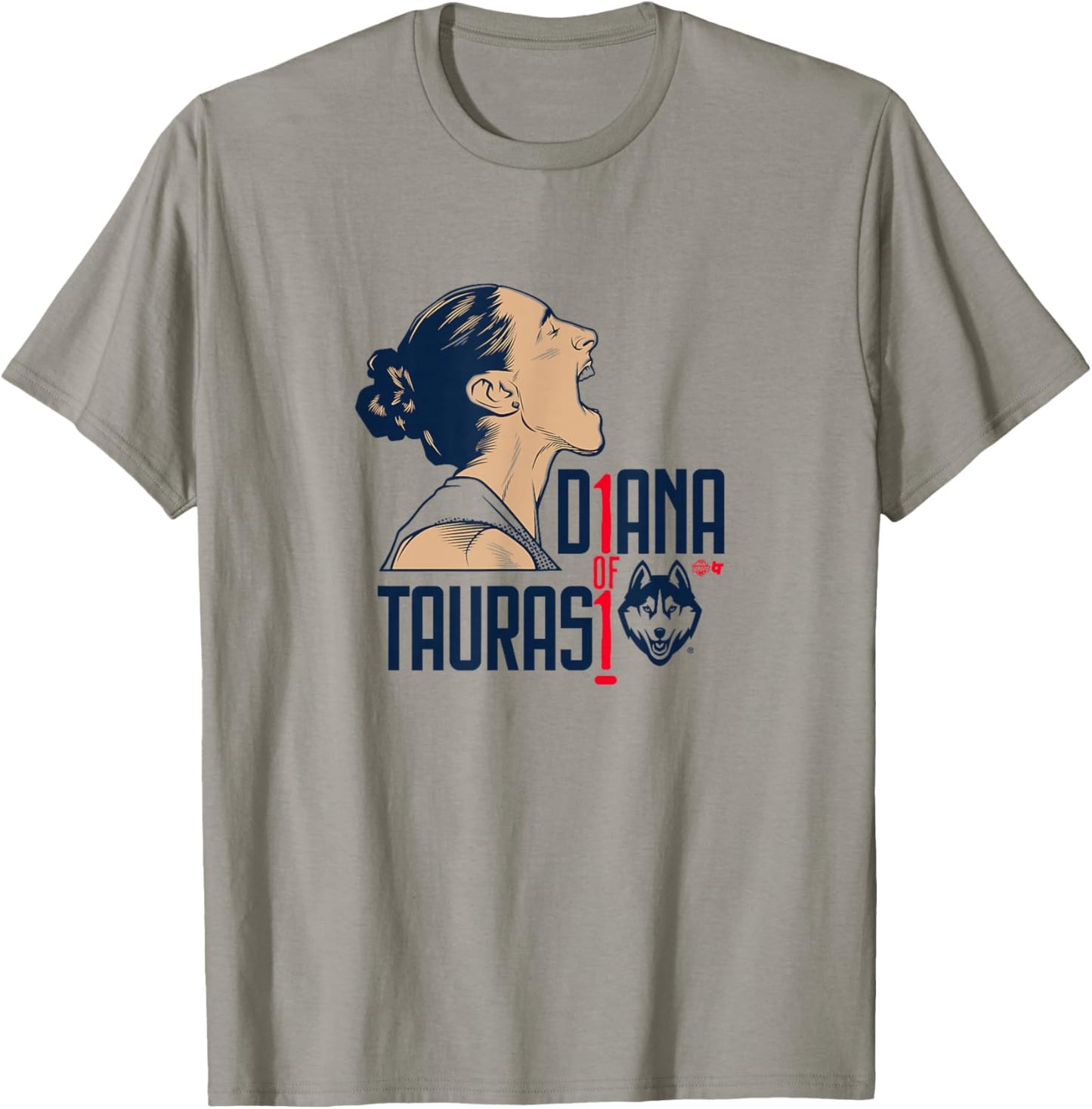 Diana Taurasi - 1 of 1 - UConn Huskies Basketball T-Shirt - T-Shirt | Sand
