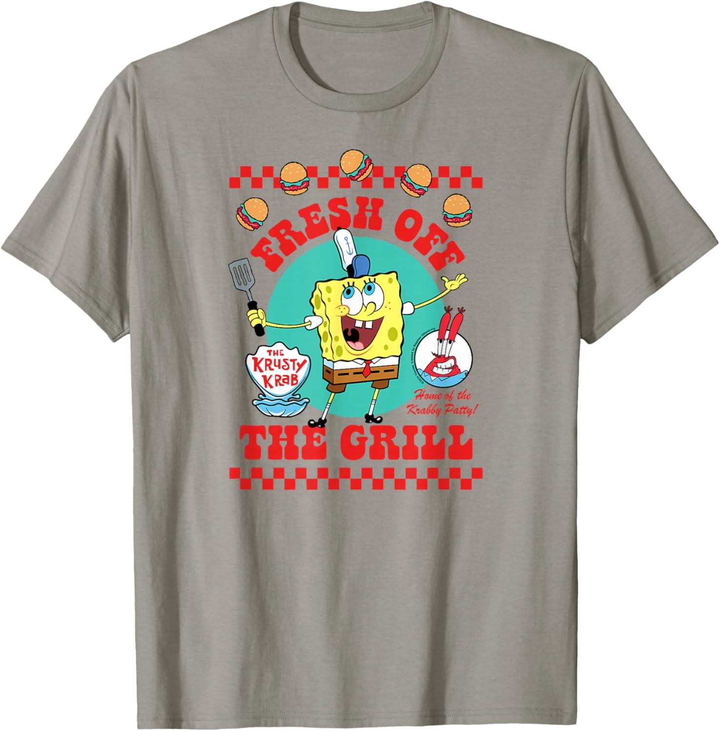 SpongeBob SquarePants - Krabby Patty Fresh Off The Grill T-Shirt - T-Shirt | Sand