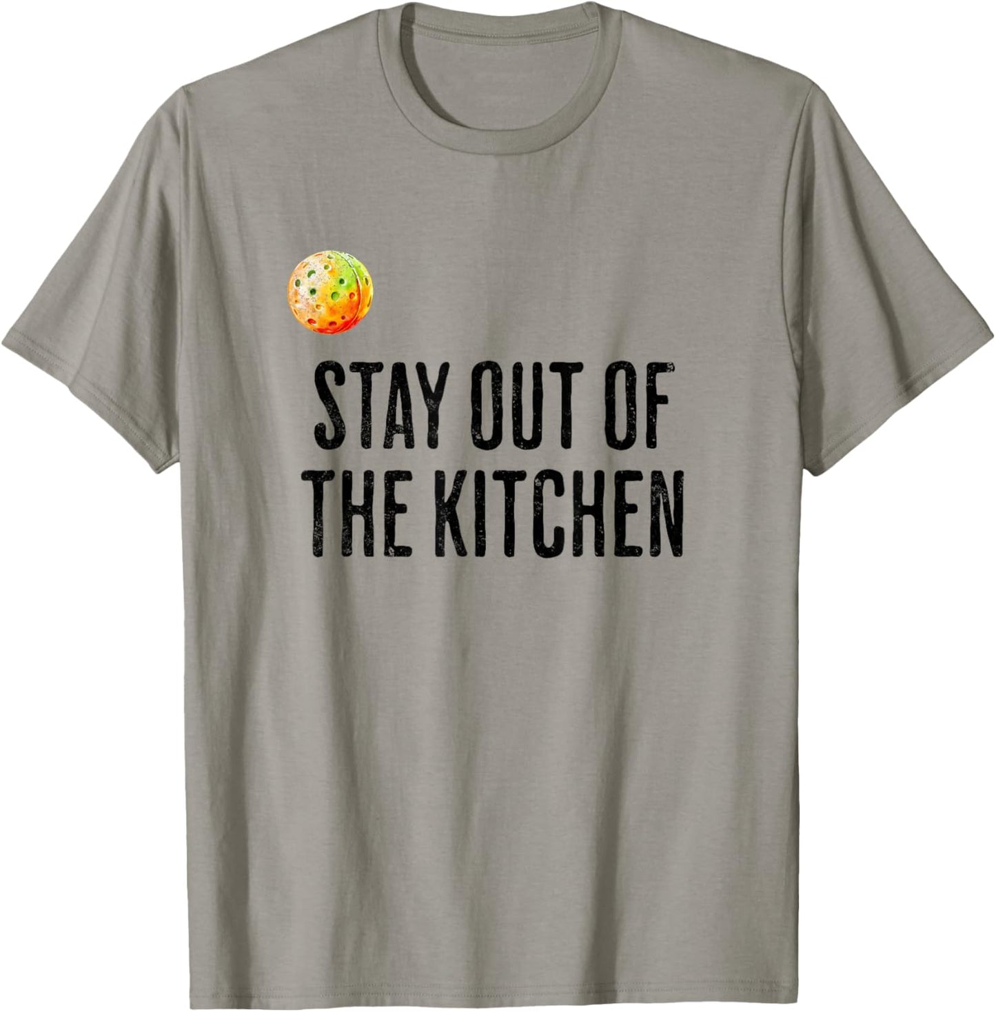 Funny Pickleball Men Women Stay Out of the Kitchen Player T-Shirt - T-Shirt | Sand