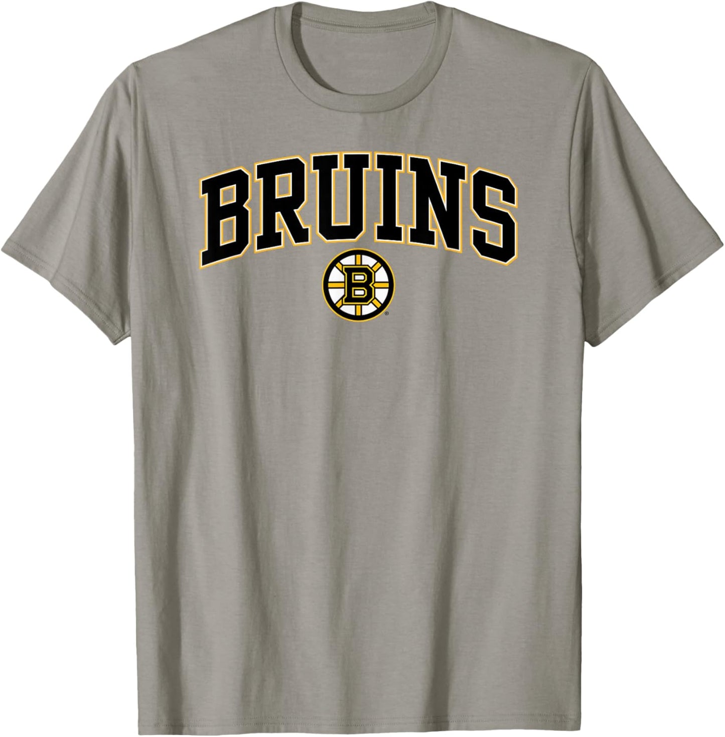 Boston Bruins Arch Over Gray Officially Licensed T-Shirt - T-Shirt | Sand
