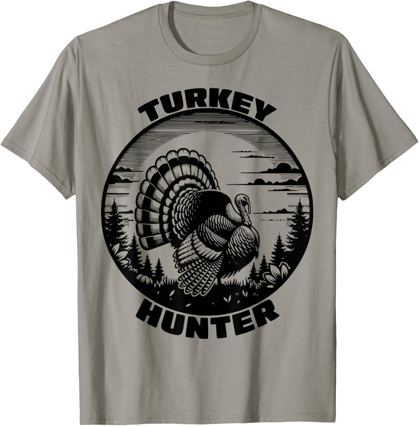 Turkey Hunter Funny Turkey Hunting Season Men Women Kids T-Shirt - T-Shirt | Sand