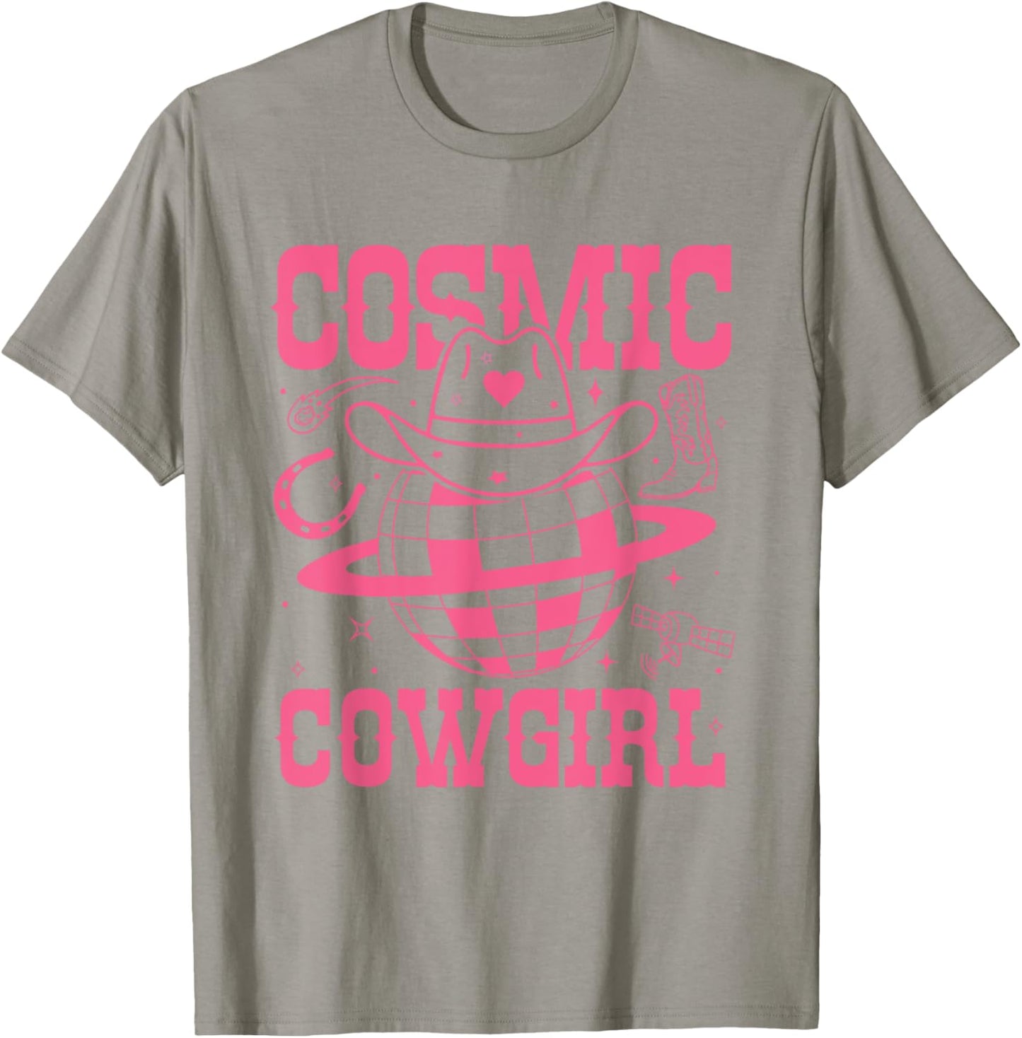 Cosmic Space Cowgirls Shirt Bachelorette Party Rodeo Girls T-Shirt - T-Shirt | Sand