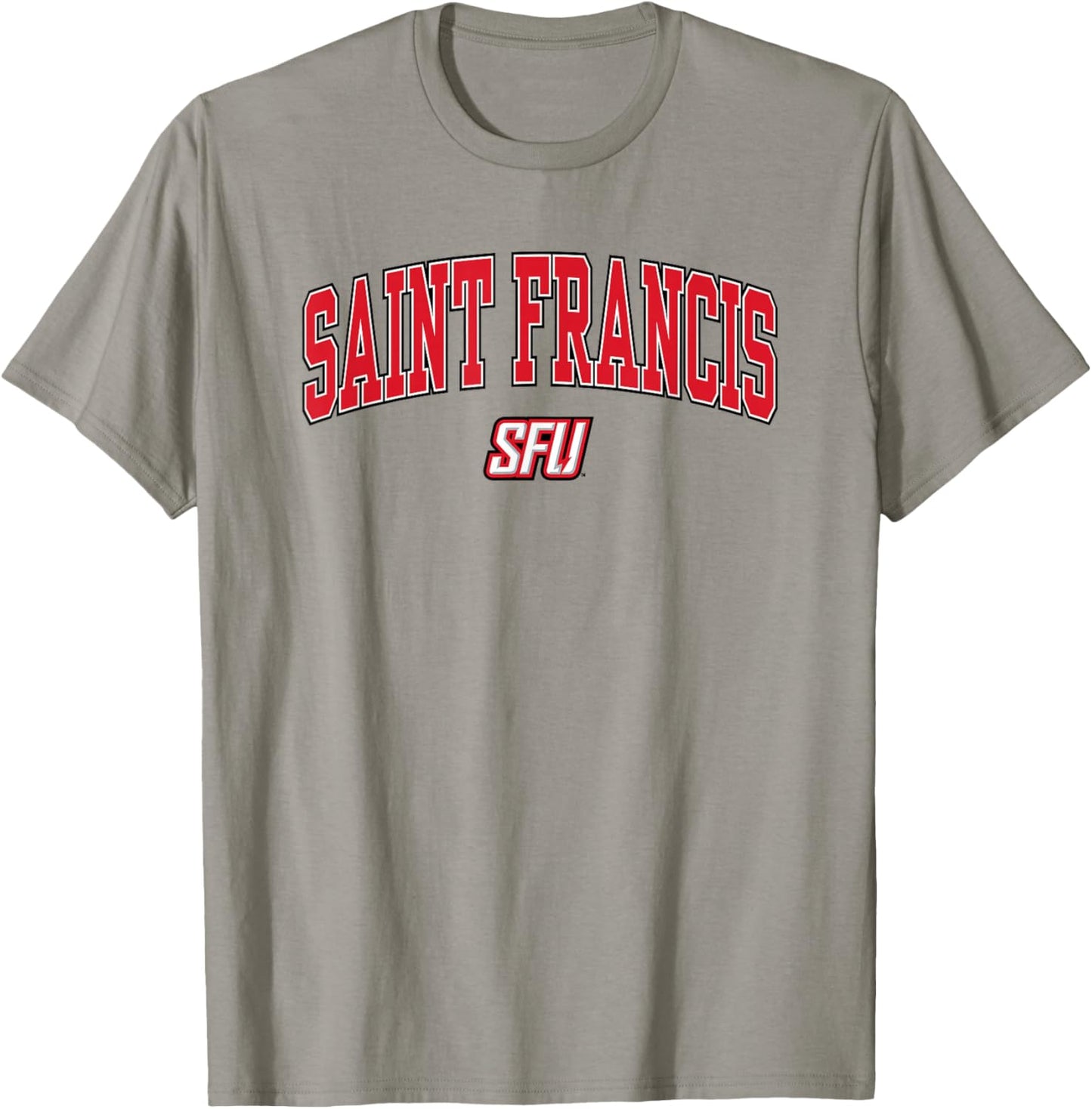 Saint Francis Red Flash Arch Over Officially Licensed T-Shirt - T-Shirt | Sand