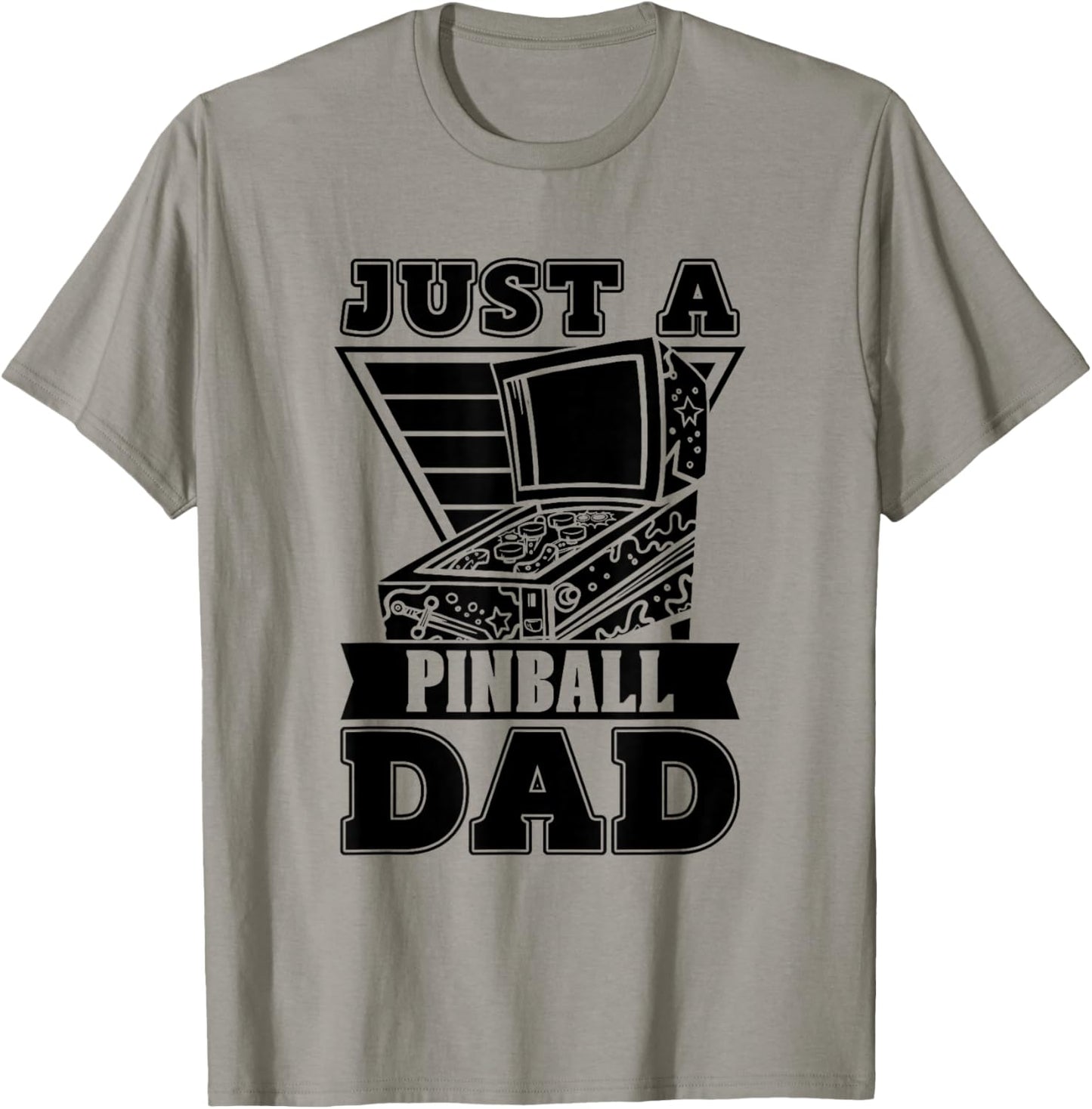 Pinball Father Arcade Game Retro Machine Just A Pinball Dad T-Shirt - T-Shirt | Sand