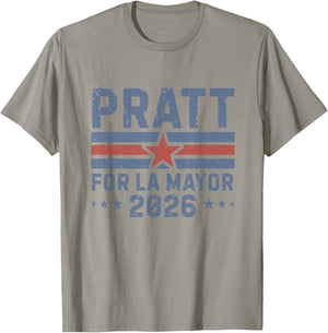 Pratt for Mayor of Los Angeles 2026 - Vintage T-Shirt - T-Shirt | Sand