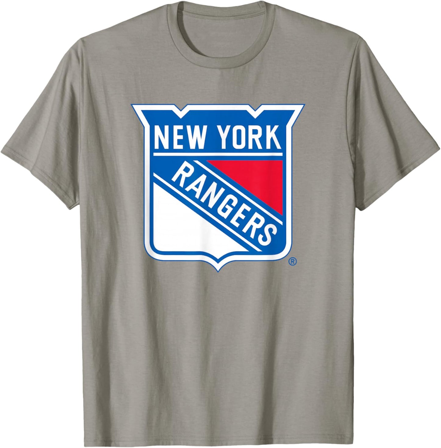 New York Rangers Icon Gray Officially Licensed T-Shirt - T-Shirt | Sand
