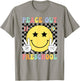 Peace Out Preschool Graduation Smile Face Last Day School T-Shirt - T-Shirt | Sand