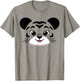 Tiger Costume Cute Rubber Tiger Face Halloween Men Women Kid T-Shirt - T-Shirt | Sand