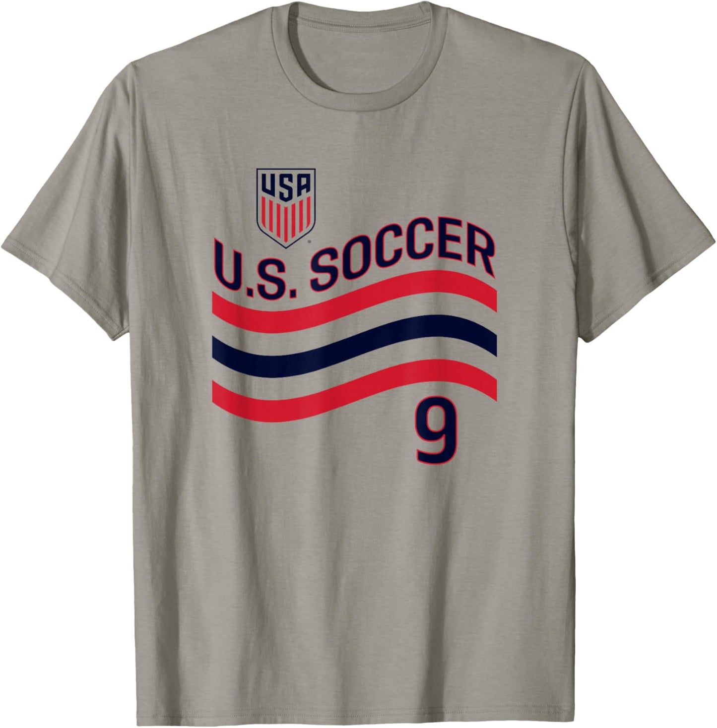 Ricardo Pepi 9 White USMNT Officially Licensed T-Shirt - T-Shirt | Sand