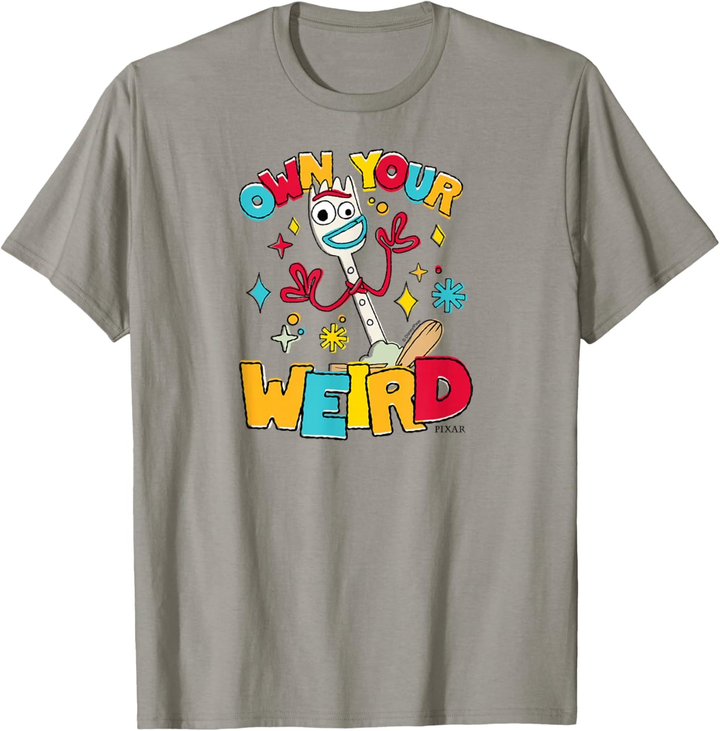 Toy Story 4 - Forky - Own Your Weird T-Shirt - T-Shirt | Sand