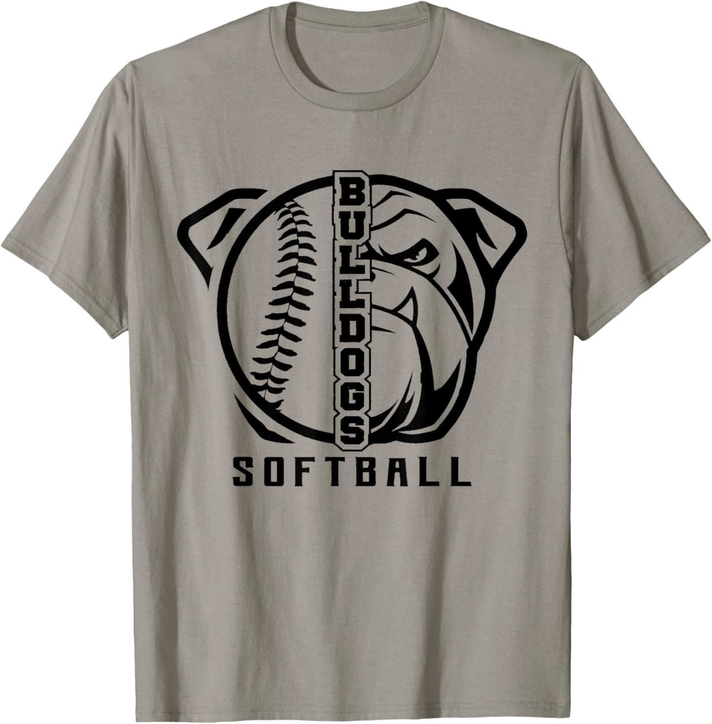 Bulldogs Baseball Softball High School Team Mascot Mom T-Shirt - T-Shirt | Sand