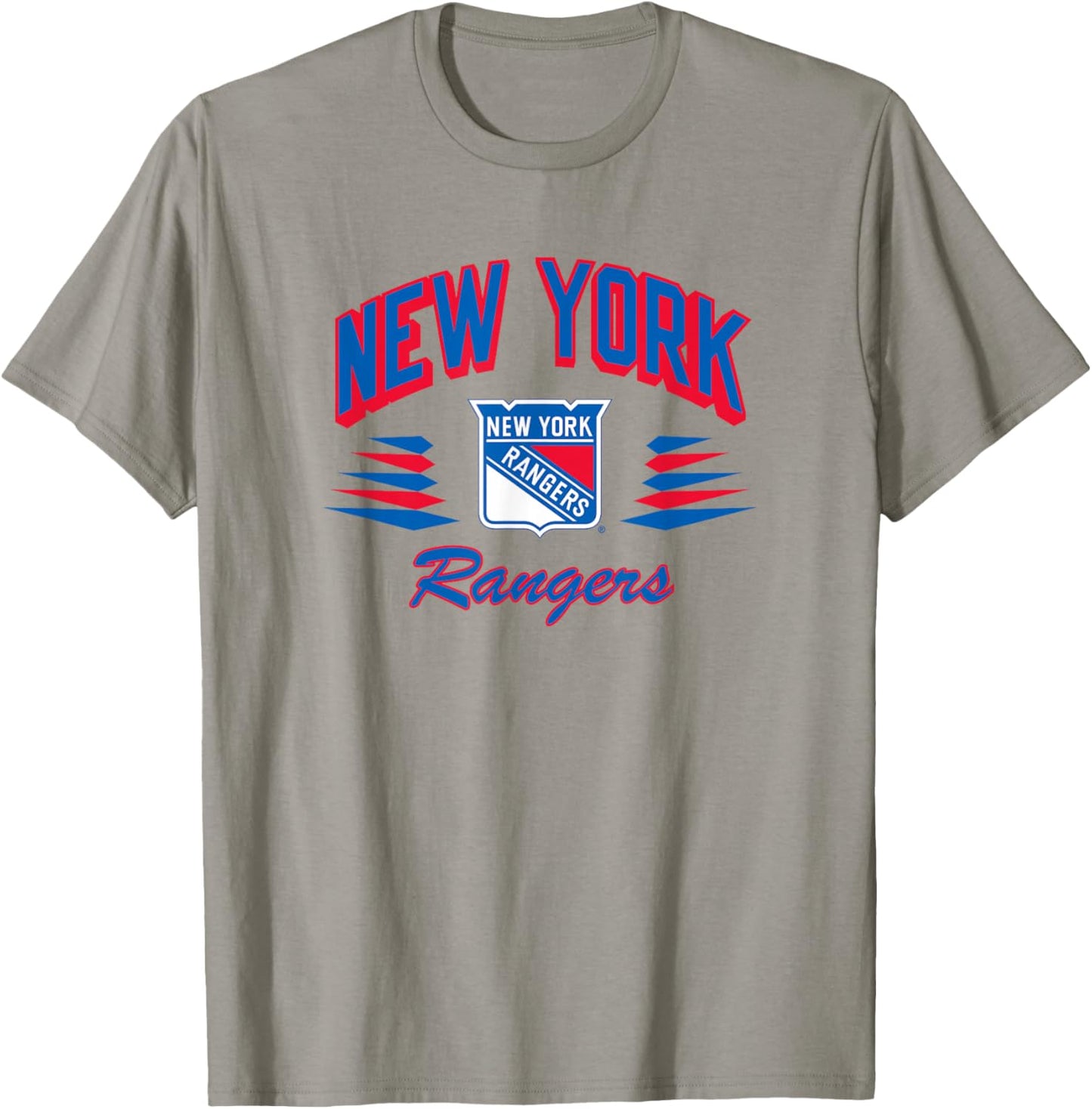 New York Rangers Retro Diamond Gray Officially Licensed T-Shirt - T-Shirt | Sand