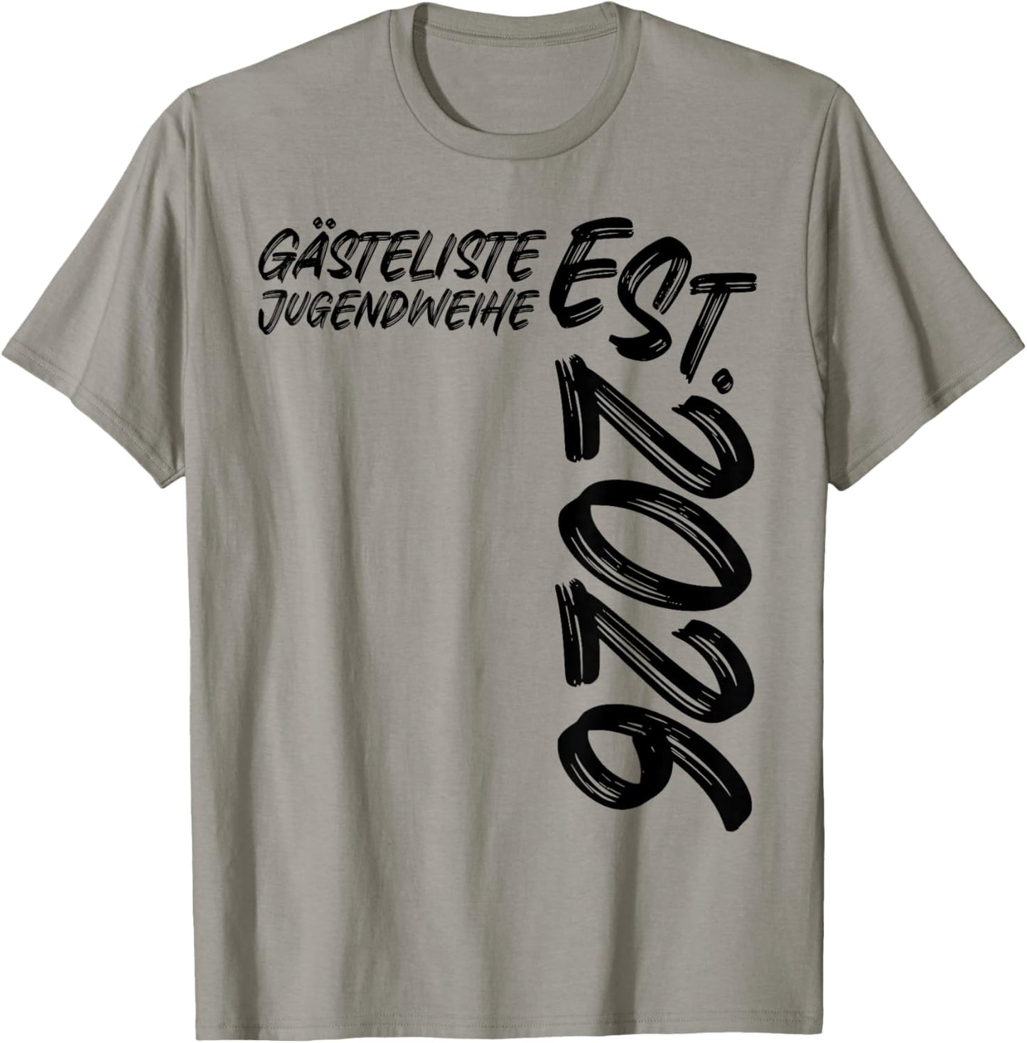 Gästeliste Jugendweihe Est. 2026 Feier Gäste Unterschriften T-Shirt - T-Shirt | Sand