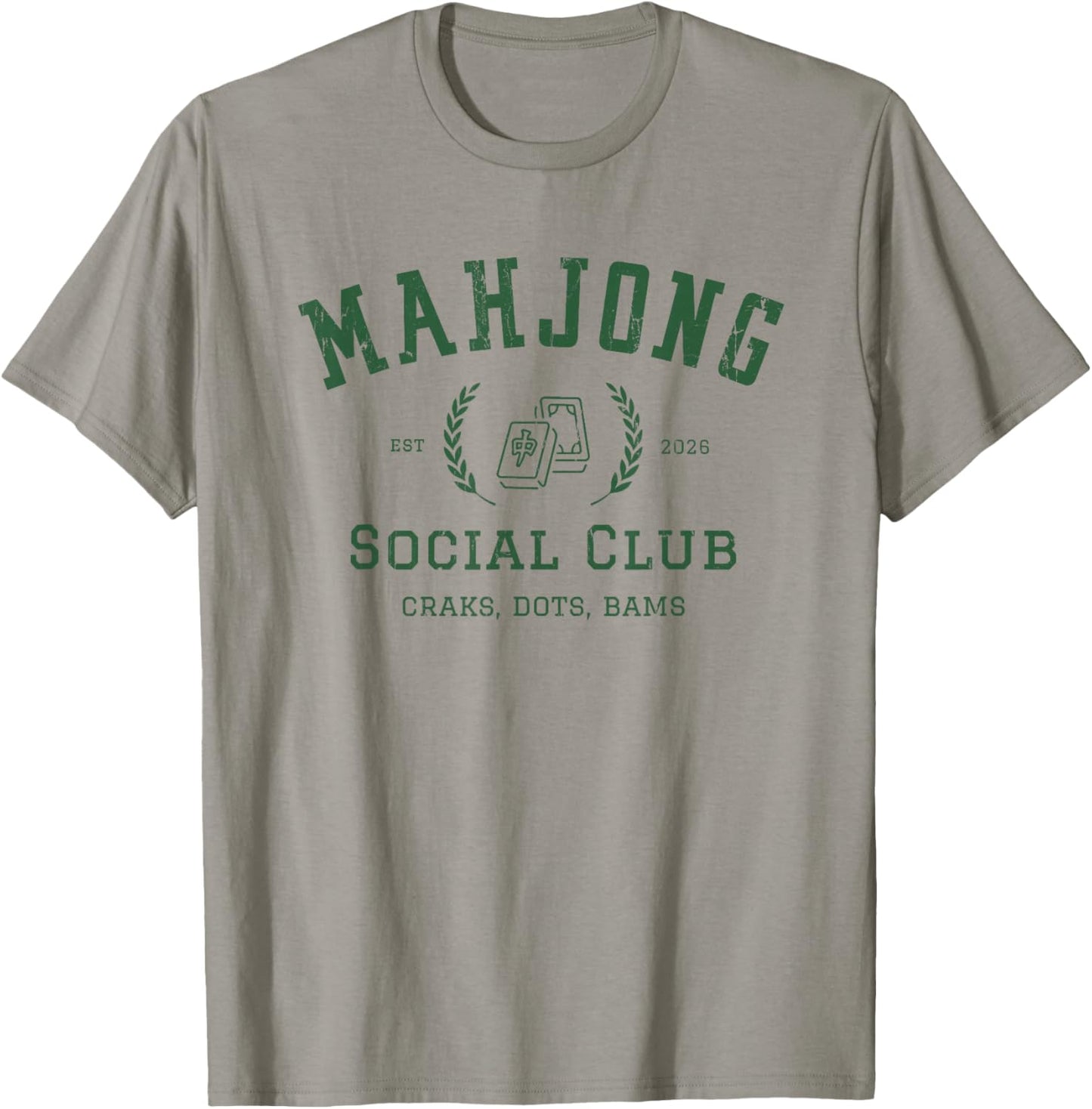 Mahjong Social Club, Game Night, Mahjong Lover T-Shirt - T-Shirt | Sand
