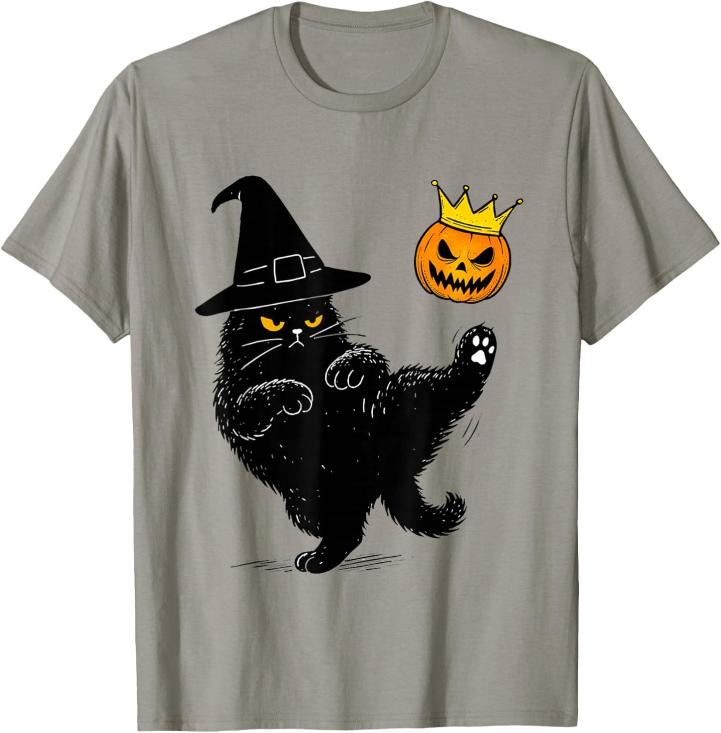 No Kings Halloween Cat T-Shirt - T-Shirt | Sand