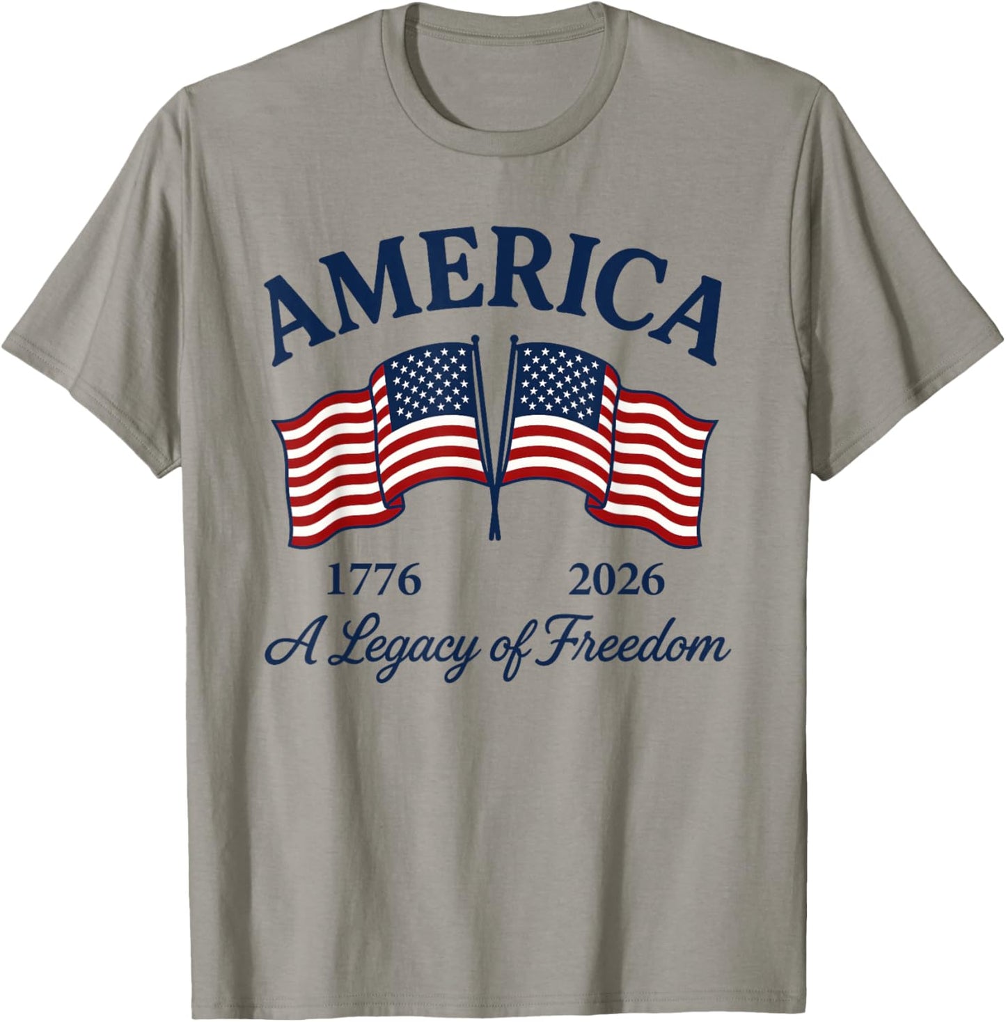 250th Anniversary America 2026 Patriotic USA Flag 250 Years T-Shirt - T-Shirt | Sand