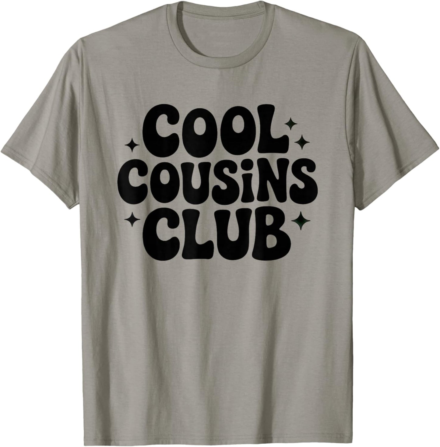 Cool Cousins Club Bold Typografie Familie Humor Zitat T-Shirt - T-Shirt | Sand