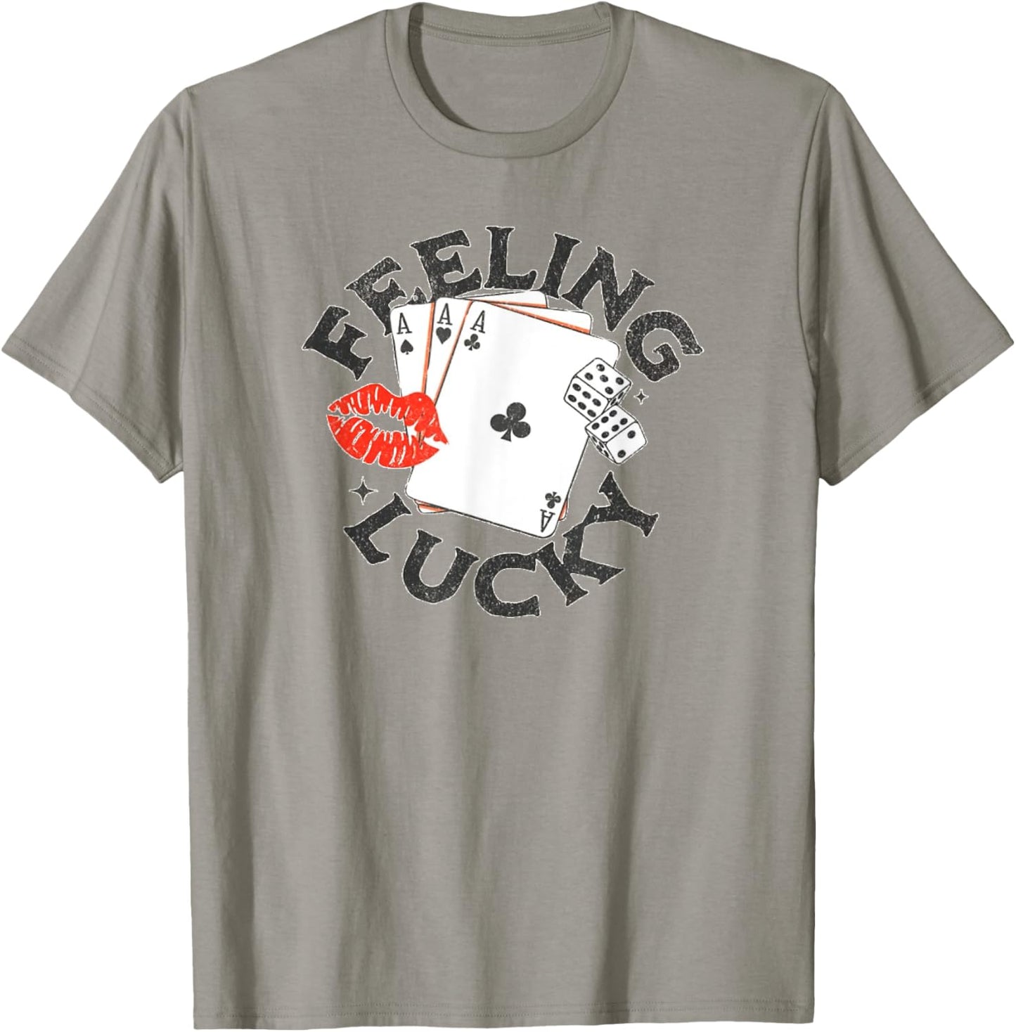 Funny Feeling Casino Lucky T-Shirt - T-Shirt | Sand